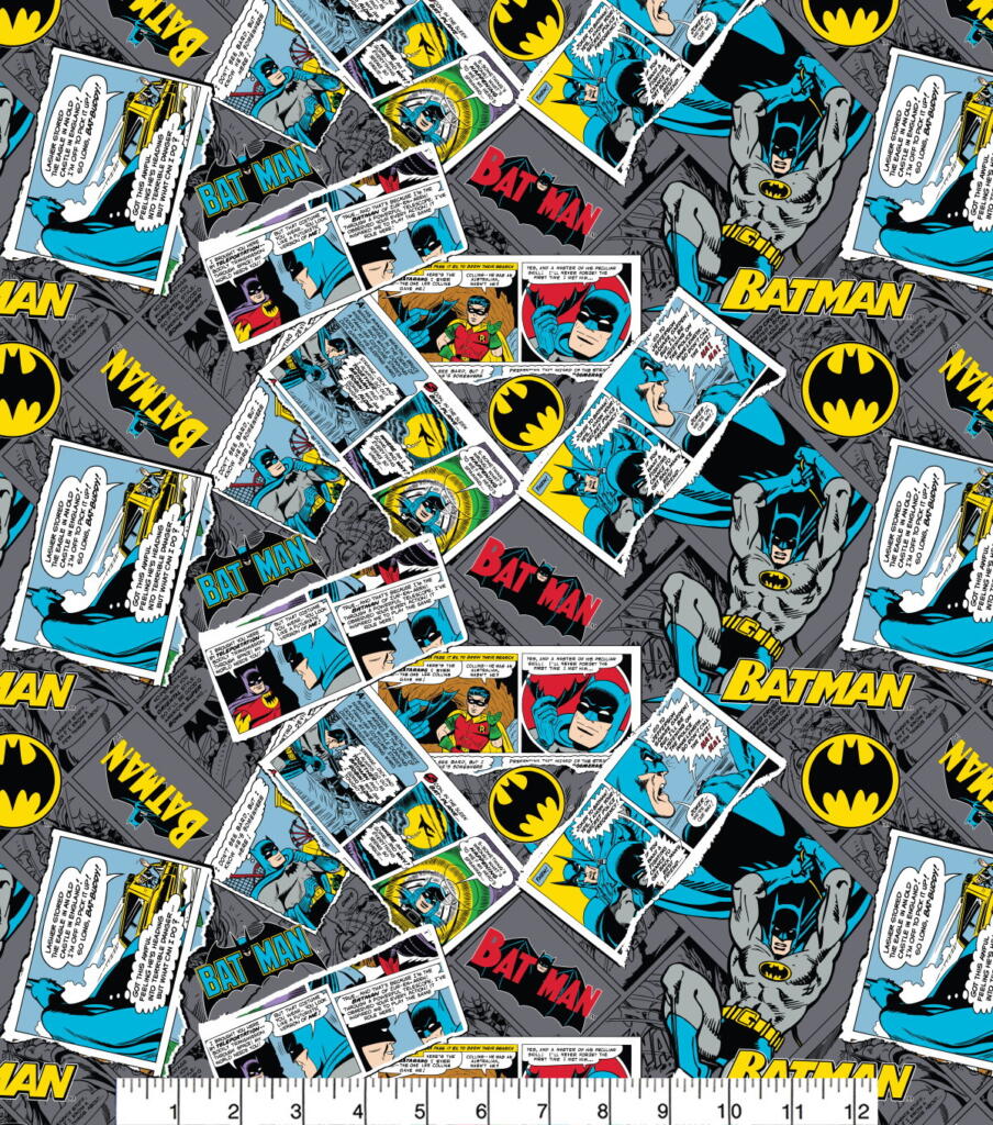 Visage Textiles Batman Collage