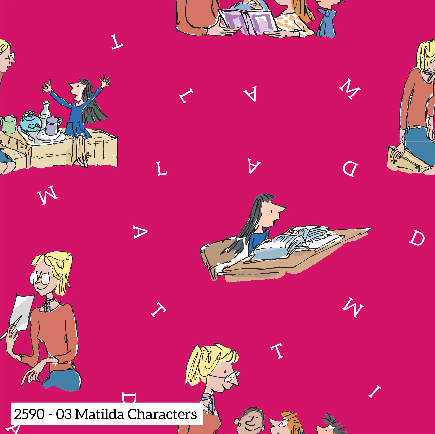 Visage Textiles Matilda Dark Pink 2590-03