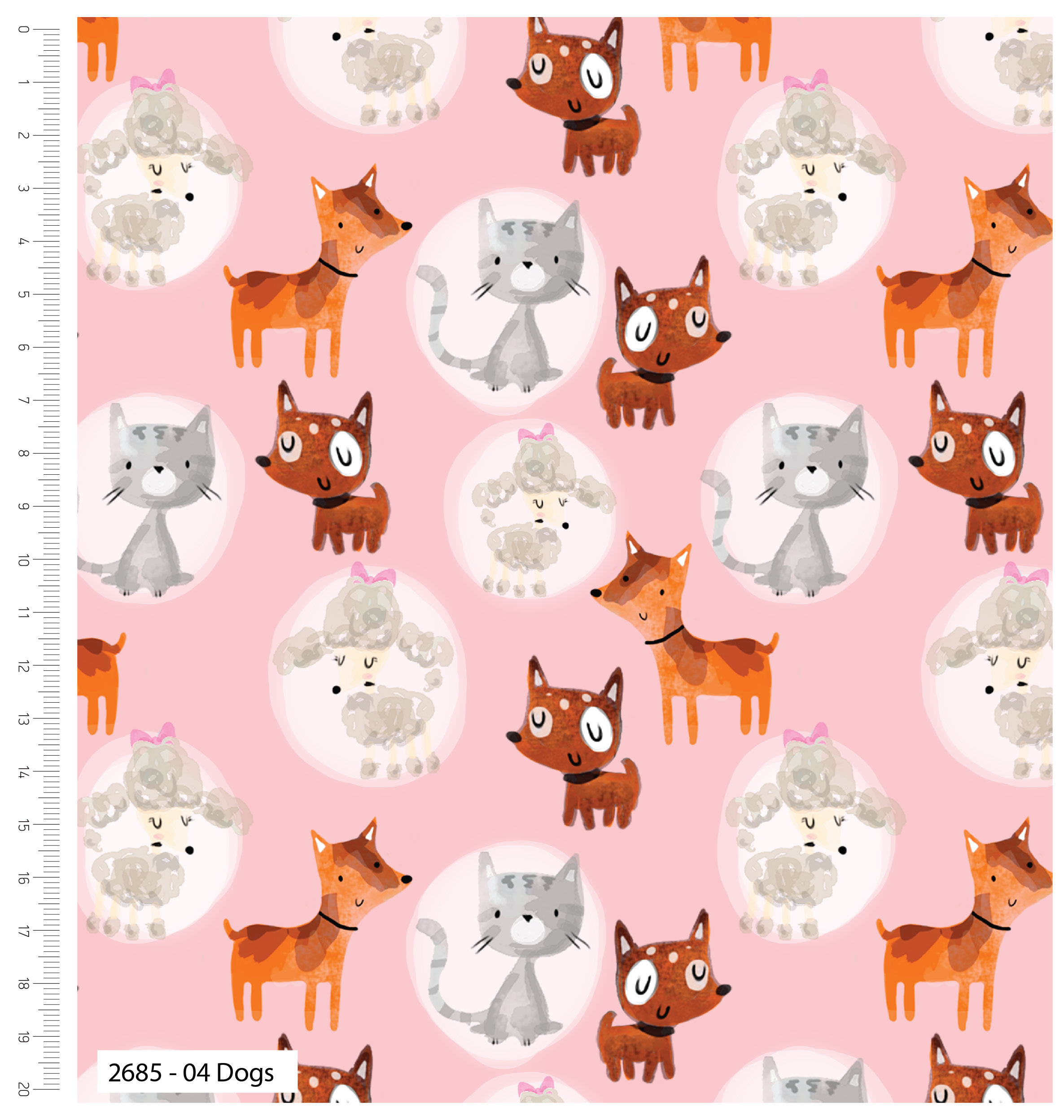 Craft Cotton Co,Cats & Dogs 2230-07