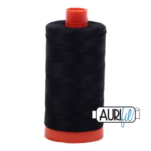 Aurifil Egyptian Cotton 50W- Black 2692