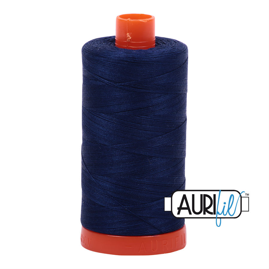 Aurifil Egyptian Cotton 50W- Dark Navy - 2784