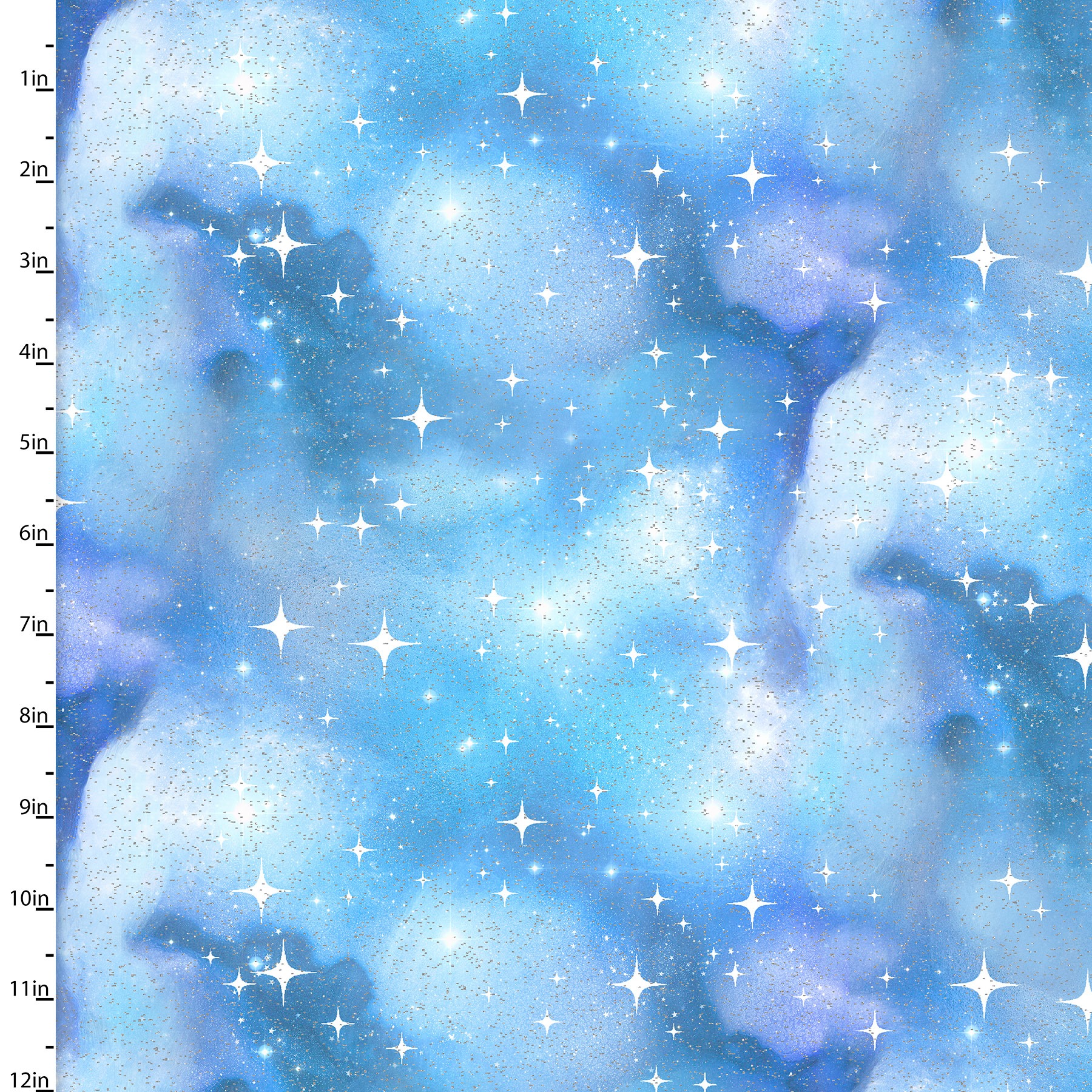 3 Wishes Fabrics-Magical Galaxy Blue Sky 118678