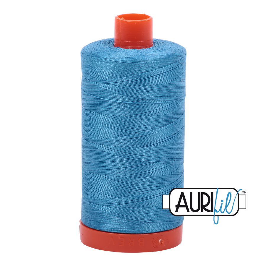 Aurifil Egyptian Cotton 50W- Bright Teal 1320