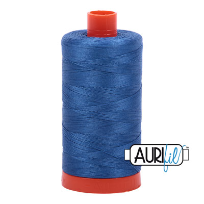 Aurifil Egyptian Cotton 50W- Delft Blue - 2730