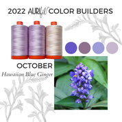 Aurifil Egyptian Cotton - October - Hawaiian Blue Ginger