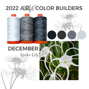 Aurifil Egyptian Cotton - December - Spider Lily